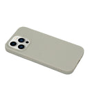 For iPhone 14 Pro Max Solid Color Frosted Silicone Phone Case(Grey)