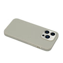 For iPhone 14 Pro Max Solid Color Frosted Silicone Phone Case(Grey)