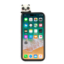 For iPhone 14 Pro Max Shockproof Cartoon TPU Phone Case(Three Pandas)