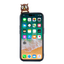 For iPhone 14 Pro Max Shockproof Cartoon TPU Phone Case(Blue Owl)