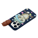 For iPhone 14 Pro Max Shockproof Cartoon TPU Phone Case(Blue Owl)