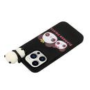 For iPhone 14 Pro Max Shockproof Cartoon TPU Phone Case(Two Pandas)