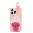 For iPhone 14 Pro Max Shockproof Cartoon TPU Phone Case(Ice Cream)