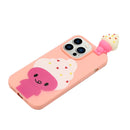 For iPhone 14 Pro Max Shockproof Cartoon TPU Phone Case(Ice Cream)