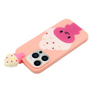 For iPhone 14 Pro Max Shockproof Cartoon TPU Phone Case(Ice Cream)
