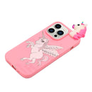 For iPhone 14 Pro Max Shockproof Cartoon TPU Phone Case(Unicorn)