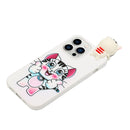 For iPhone 14 Pro Max Shockproof Cartoon TPU Phone Case(Cat)