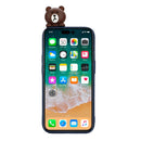 For iPhone 14 Pro Max Shockproof Cartoon TPU Phone Case(Bear)