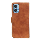 For Motorola Moto E22 4G/E22i KHAZNEH Retro Texture Leather Phone Case(Brown)