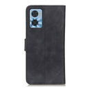 For Motorola Moto E22 4G/E22i KHAZNEH Retro Texture Leather Phone Case(Black)