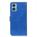 For Motorola Moto E22 4G/E22i Magnetic Crocodile Texture Leather Phone Case(Blue)