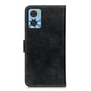For Motorola Moto E22 4G/E22i Magnetic Crocodile Texture Leather Phone Case(Black)