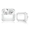 For AirPods Pro 2 Dual-color PC Shockproof Earphone Case with Hook(Transparent)