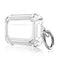 For AirPods Pro 2 Dual-color PC Shockproof Earphone Case with Hook(Transparent)