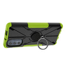 For Motorola Moto G62 5G Armor Bear Shockproof PC + TPU Phone Case with Ring(Green)
