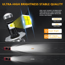 For Right Hand Driving H4 Car / Motorcycle LED Lens Headlight