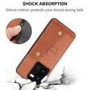 For vivo V25 5G Double Buckle Magnetic Phone Case(Blue)