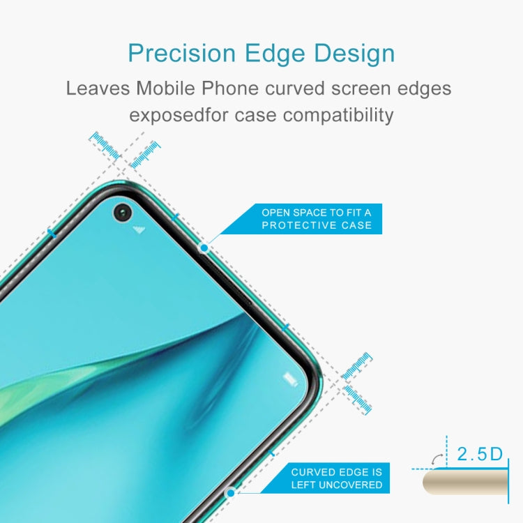 For Huawei Nova 7i 0.26mm 9H Surface Hardness 2.5D Explosion-proof Tempered Glass Non-full Screen Film