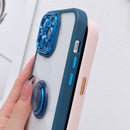 For iPhone 11 Pro Electroplated Ring Holder Phone Case(Black)