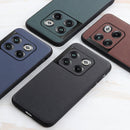 For OnePlus Ace Pro / 10T Lambskin Texture Genuine Leather Phone Case(Brown)