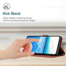 For Motorola Moto E32/E32s Skin Feel Heart Pattern Leather Phone Case(Brown)