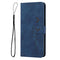 For Motorola Moto E32/E32s Skin Feel Heart Pattern Leather Phone Case(Blue)