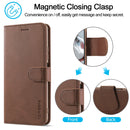 For Xiaomi 12T / 12T Pro LC.IMEEKE Calf Texture Leather Phone Case(Brown)