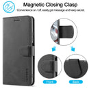 For Xiaomi 12T / 12T Pro LC.IMEEKE Calf Texture Leather Phone Case(Black)