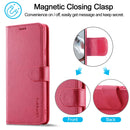 For Xiaomi 12T / 12T Pro LC.IMEEKE Calf Texture Leather Phone Case(Red)