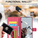 For Xiaomi 12T / 12T Pro LC.IMEEKE Calf Texture Leather Phone Case(Red)