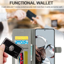 For Xiaomi 12T / 12T Pro LC.IMEEKE Calf Texture Leather Phone Case(Grey)