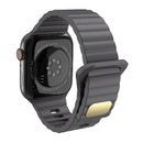 Breathable Skin-friendly Silicone Watch Band For Apple Watch Ultra 49mm / Series 8&7 45mm / SE 2&6&SE&5&4 44mm / 3&2&1 42mm(Grey)