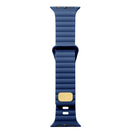 Breathable Skin-friendly Silicone Watch Band For Apple Watch Ultra 49mm / Series 8&7 45mm / SE 2&6&SE&5&4 44mm / 3&2&1 42mm(Dark Blue)