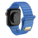 Breathable Skin-friendly Silicone Watch Band For Apple Watch Ultra 49mm / Series 8&7 45mm / SE 2&6&SE&5&4 44mm / 3&2&1 42mm(Sky Blue)