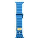 Breathable Skin-friendly Silicone Watch Band For Apple Watch Ultra 49mm / Series 8&7 45mm / SE 2&6&SE&5&4 44mm / 3&2&1 42mm(Sky Blue)