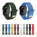 Breathable Skin-friendly Silicone Watch Band For Apple Watch Ultra 49mm / Series 8&7 45mm / SE 2&6&SE&5&4 44mm / 3&2&1 42mm(White)