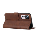 For Xiaomi 12T/12T Pro/Redmi K50 Ultra Stitching Calf Texture Buckle Leather Phone Case(Brown)