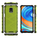 For Xiaomi Redmi Note 9 Pro Shockproof Honeycomb PC + TPU Protective Case(Green)