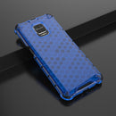 For Xiaomi Redmi Note 9 Pro Shockproof Honeycomb PC + TPU Protective Case(Blue)
