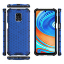 For Xiaomi Redmi Note 9 Pro Shockproof Honeycomb PC + TPU Protective Case(Blue)