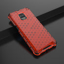 For Xiaomi Redmi Note 9 Pro Shockproof Honeycomb PC + TPU Protective Case(Red)