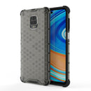 For Xiaomi Redmi Note 9 Pro Shockproof Honeycomb PC + TPU Protective Case(Black)