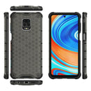 For Xiaomi Redmi Note 9 Pro Shockproof Honeycomb PC + TPU Protective Case(Black)