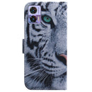 For Motorola Edge 30 Neo / Edge 30 Lite Coloured Drawing Leather Phone Case(Tiger)