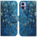 For Motorola Edge 30 Neo / Edge 30 Lite Coloured Drawing Leather Phone Case(Apricot)