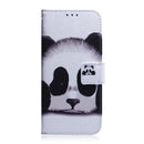 For Motorola Edge 30 Neo / Edge 30 Lite Coloured Drawing Leather Phone Case(Panda)