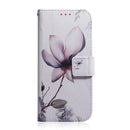 For Motorola Edge 30 Neo / Edge 30 Lite Coloured Drawing Leather Phone Case(Magnolia)
