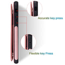 For iPhone 7 / 8 Shockproof Calf Texture Protective Case with Holder & Card Slots & Frame(Red)