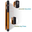 For iPhone 11 Shockproof Calf Texture Protective Case with Holder & Card Slots & Frame(Rose Gold)