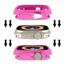 For Apple Watch Ultra 49mm Candy TPU Protective Case(Pink)